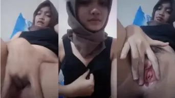 Abg Berjilbab Toge Meluber Memek Basah
