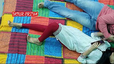 Gadis Remaja Tiri Pertama Kali Bercinta Dengan Kakak Tirinya, Rekaman Amatir Dengan Suara Hindi