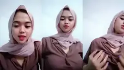 Ukhti Berhijab Seksi Menggoda Meremas Payudara Di Siaran Langsung