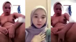 Tiktokers Jilbab Sange Colmek Pake Wortel, Ngeces Sambil Ngencingin Kontol