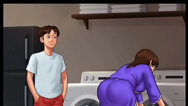 Malam Panas Rahasia [v21.0.0] | Ibu Tiri Diam-diam Ngintipin (18+) | Novel Visual Dewasa
