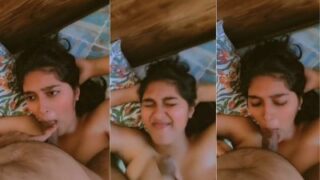 Kekasih Ngen**tin Mulut Pacar, Crot Di Muka Cewek Pas Lagi Bahasa Hindi